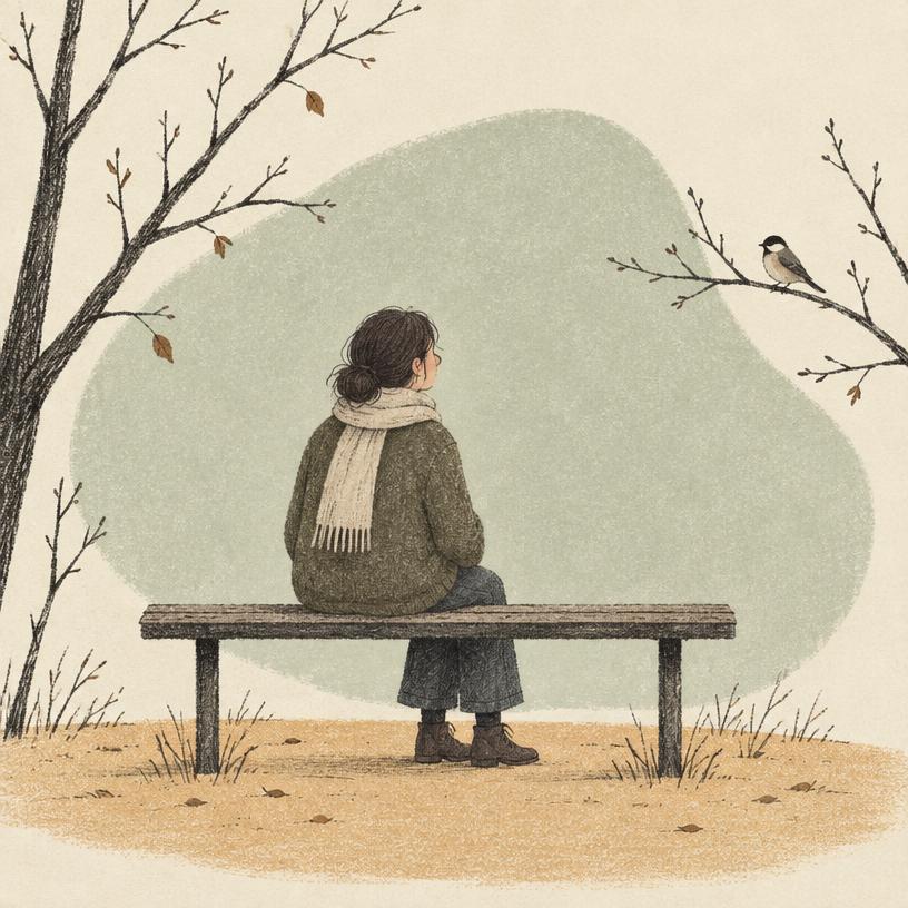 Someone sitting alone with their thoughts by a window